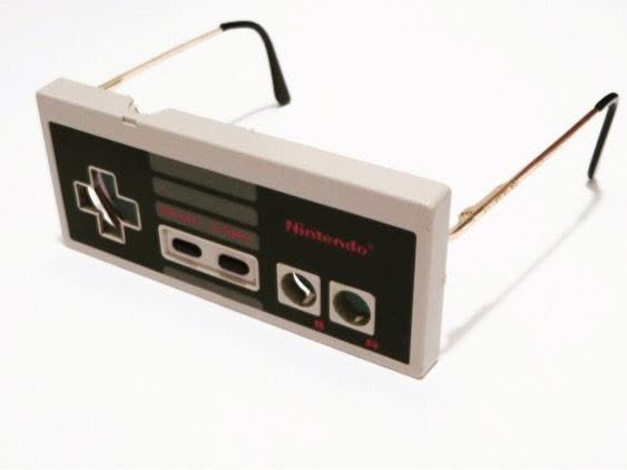 White-background hero photograph of Nintendo Entertainment System controller sunglasses