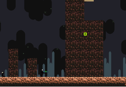 Earlier version of The Walled Garden showing terrain destruction and a procedural tree growing